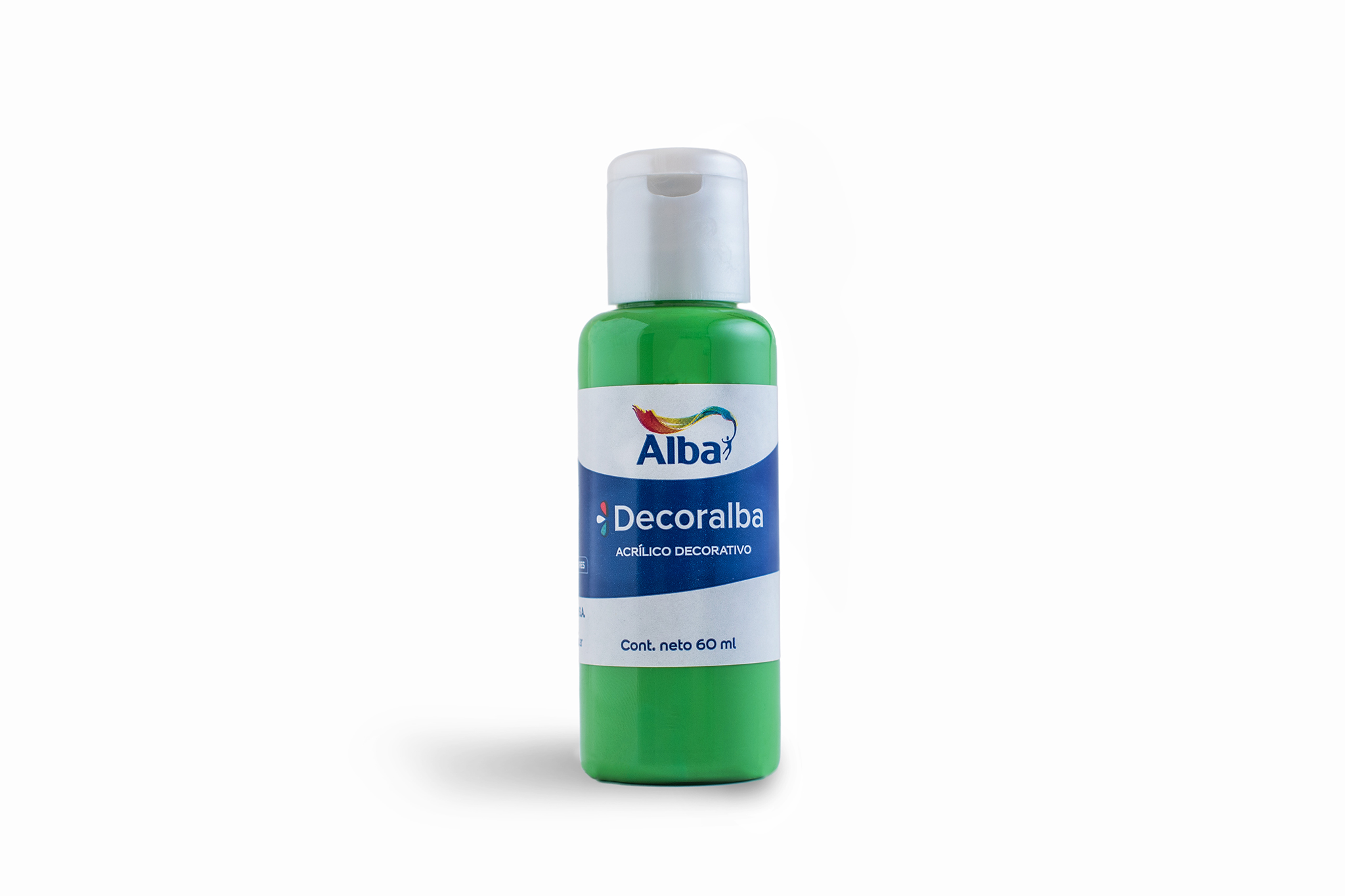 Acrilico decorativo alba 60cc verde manzana 453 - 60ML - Alba Artística